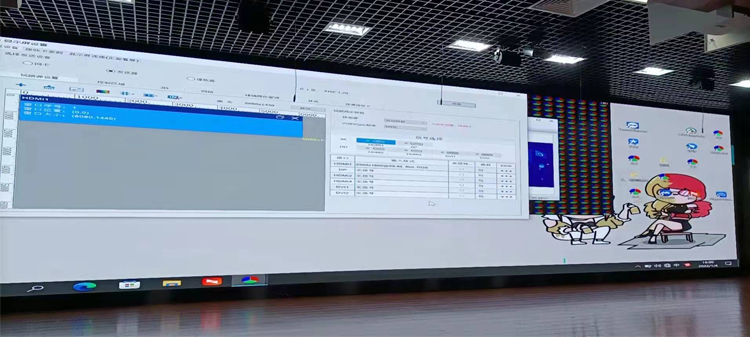 40平P2全彩LED屏項目順利點亮【德天快訊】